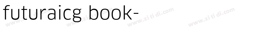 futuraicg book字体转换